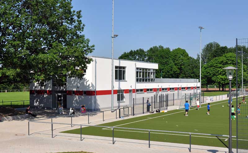 Neubau eines Sportlerheims, Neuss-Wei&szlig;enberg, Architekturb&uuml;ro Guido Kammerichs, D&uuml;sseldorf